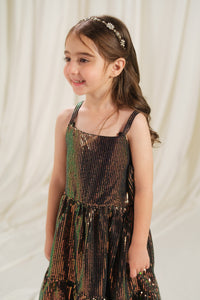 Onyx Stripe Dress - 1pc - Sequence Net - festive - Sprinkles Pakistan