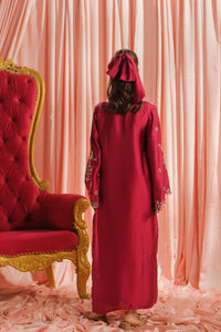 Crimson Majesty - 1pc - Embroidered - Charmeuse Silk - Festive - Sprinkles Pakistan