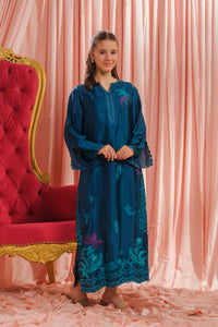 Teal Blossom - 1pc - Embroidered - Charmeuse Silk - Festive - Sprinkles Pakistan