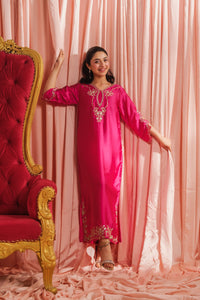 Fuchsia Elegance - 1pc - Embroidered - Charmeuse Silk - Festive - Sprinkles Pakistan