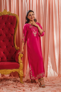 Fuchsia Elegance - 1pc - Embroidered - Charmeuse Silk - Festive - Sprinkles Pakistan