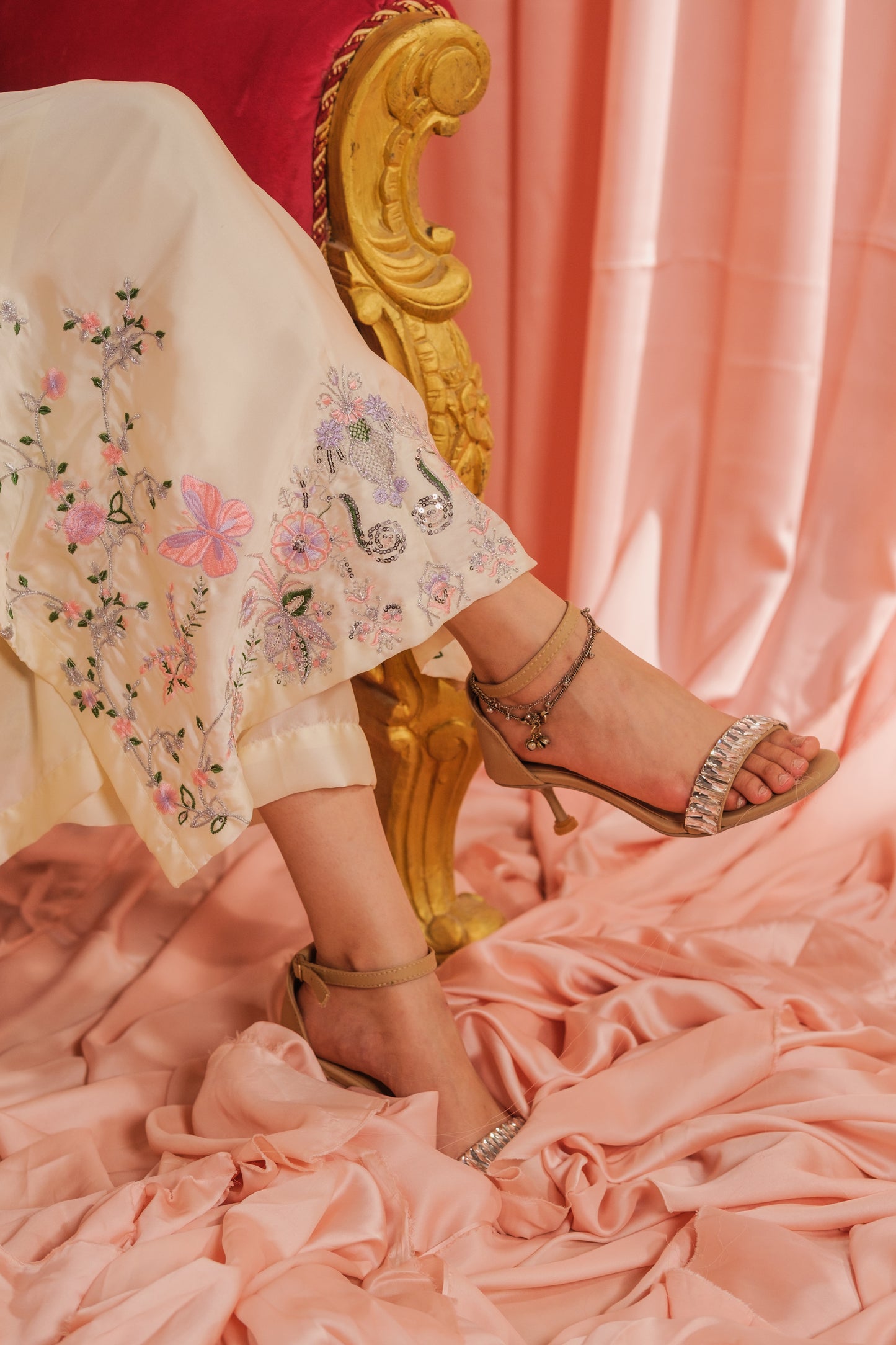 Ivory Grace - 1pc - Embroidered - Charmeuse Silk - Festive - Sprinkles Pakistan