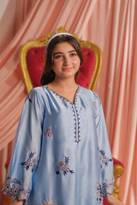 Sky Elegance - 1pc - Embroidered - Charmeuse Silk - Festive - Sprinkles Pakistan