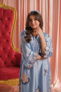 Sky Elegance - 1pc - Embroidered - Charmeuse Silk - Festive - Sprinkles Pakistan