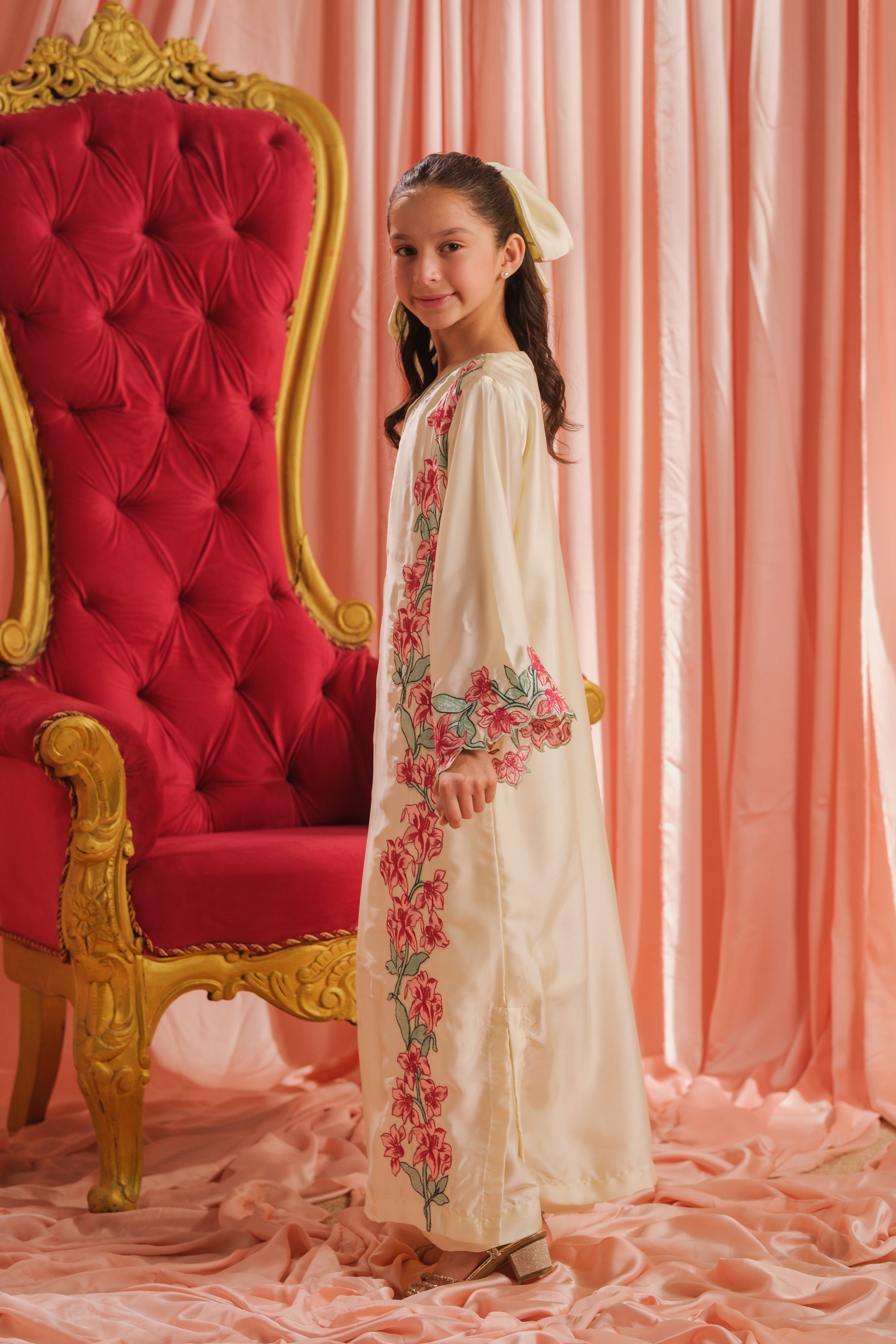Pearl Blossom - 1pc - Embroidered - Charmeuse Silk - Festive - Sprinkles Pakistan