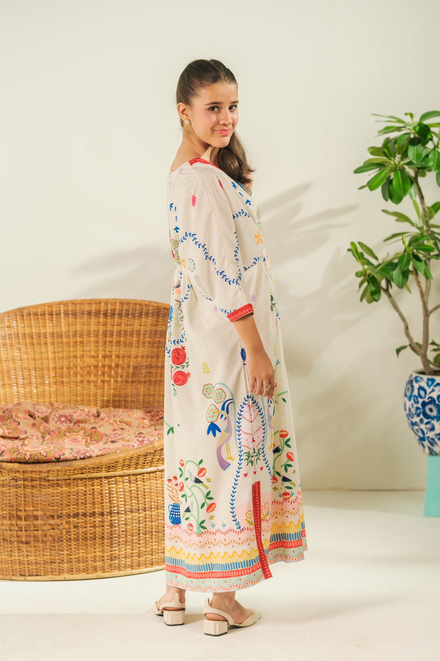 Heritage Bloom - 1pc - Dull Crepe - Sprinkles Pakistan