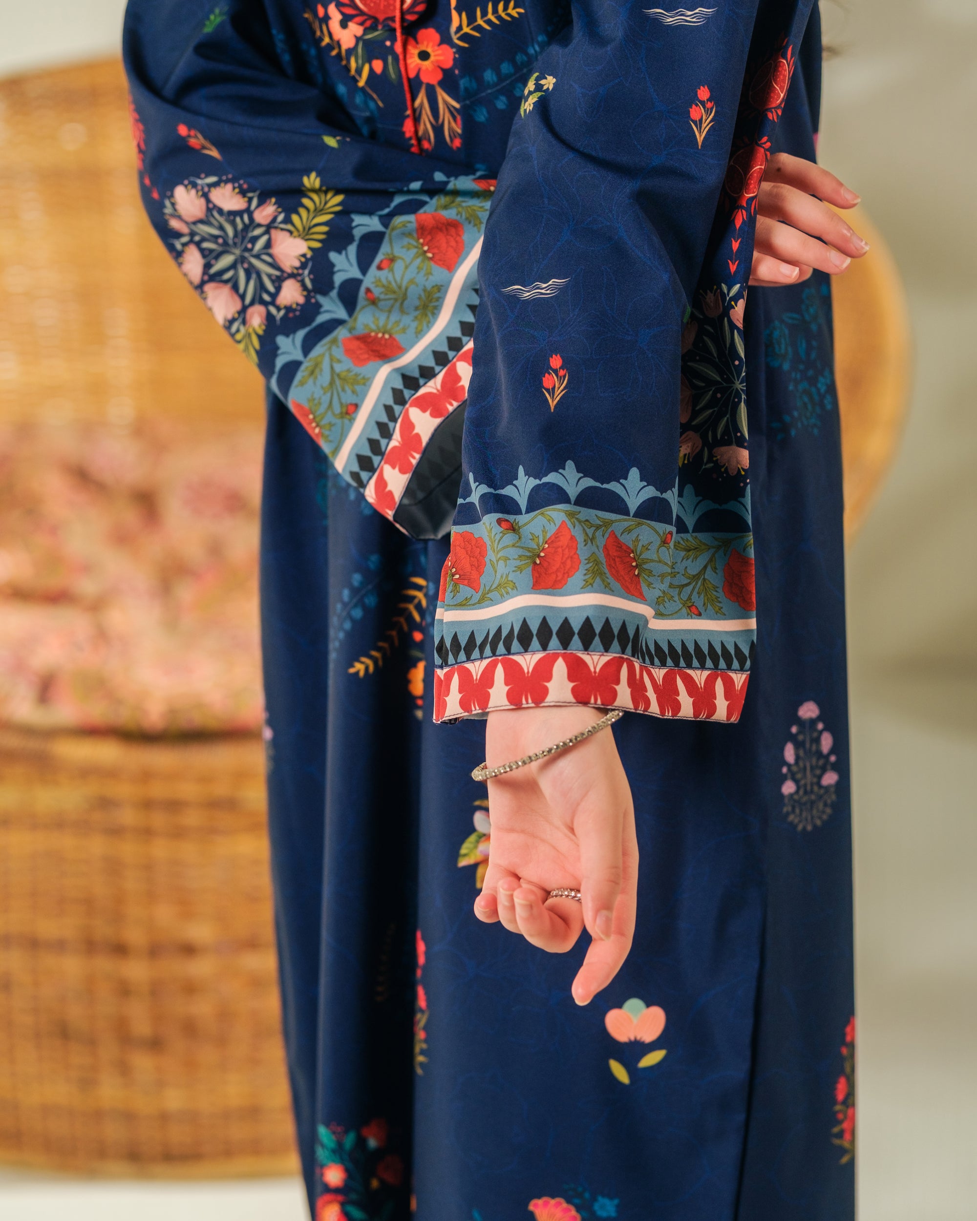 Velour Garden - 1pc - Dull Crepe - Sprinkles Pakistan
