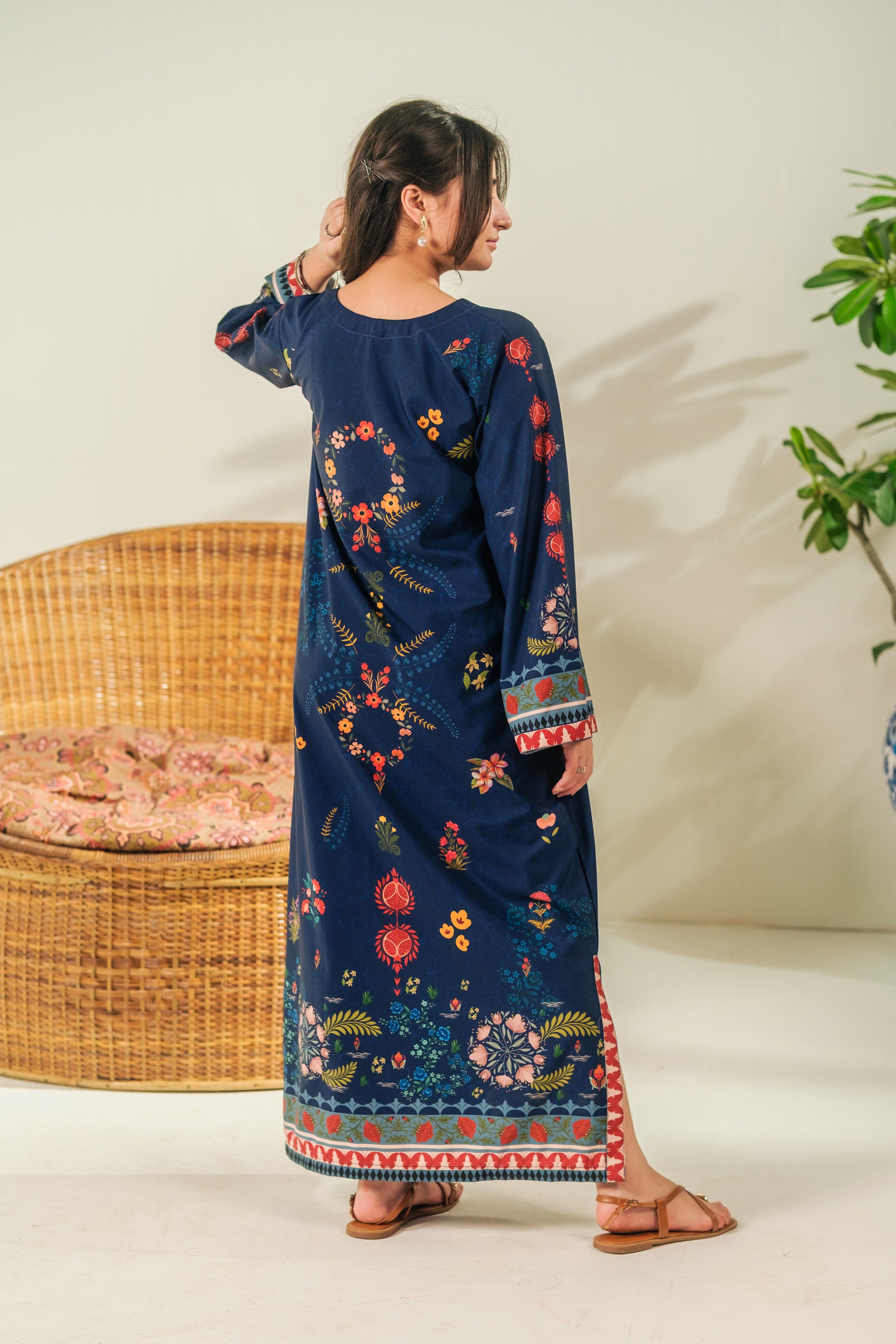 Velour Garden - 1pc - Dull Crepe - Sprinkles Pakistan
