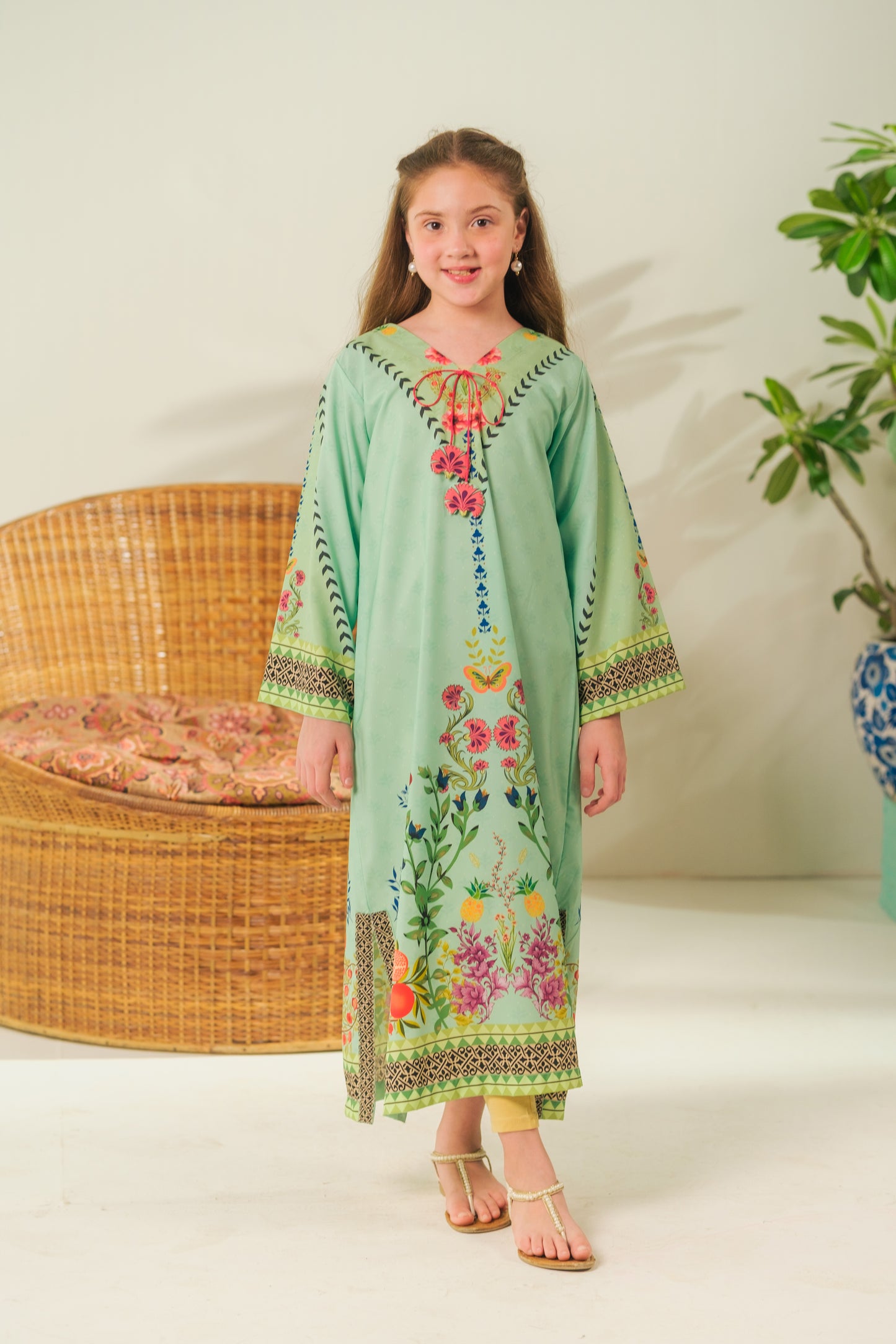 Spring Whisper - 1pc - Dull Crepe - Sprinkles Pakistan