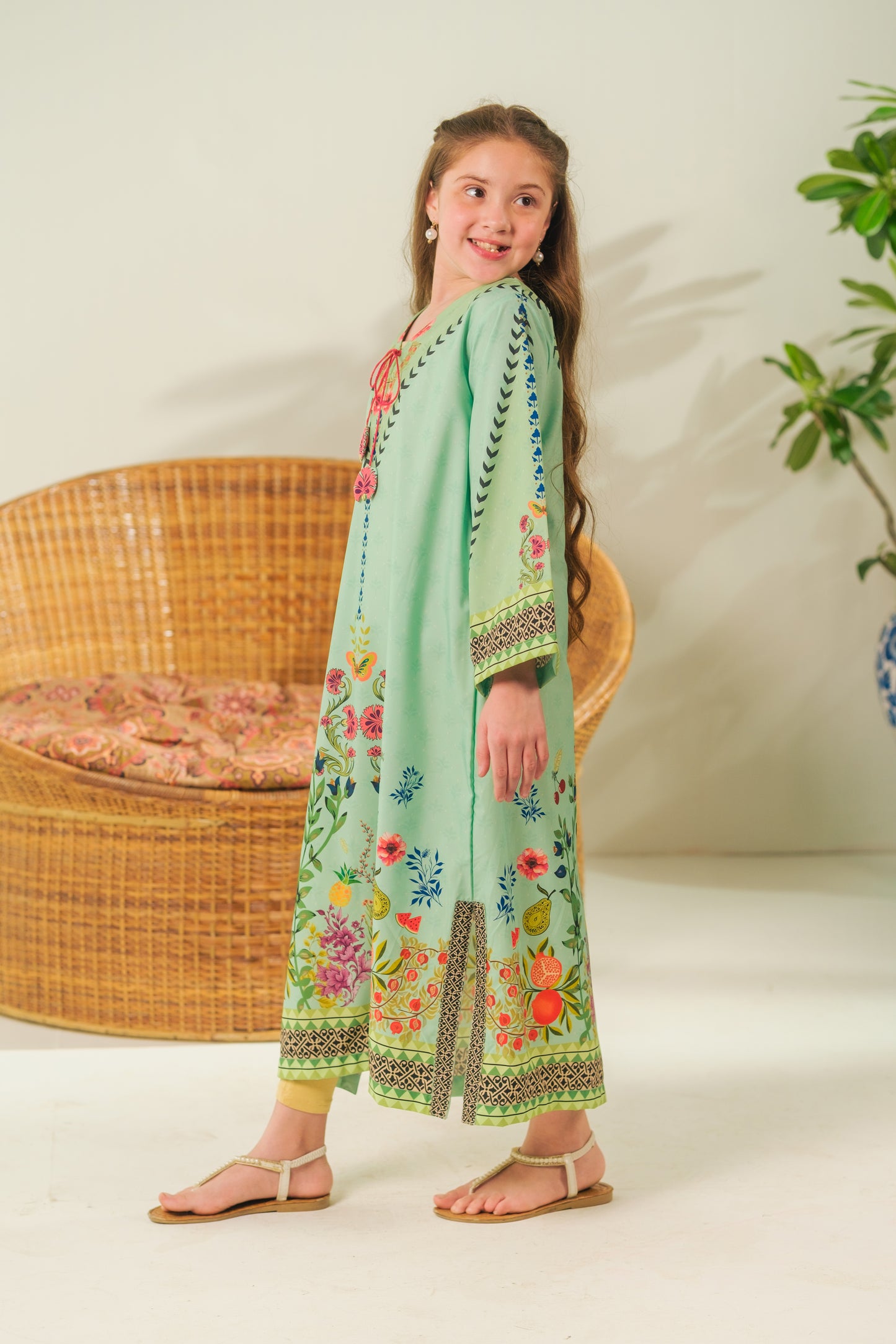 Spring Whisper - 1pc - Dull Crepe - Sprinkles Pakistan