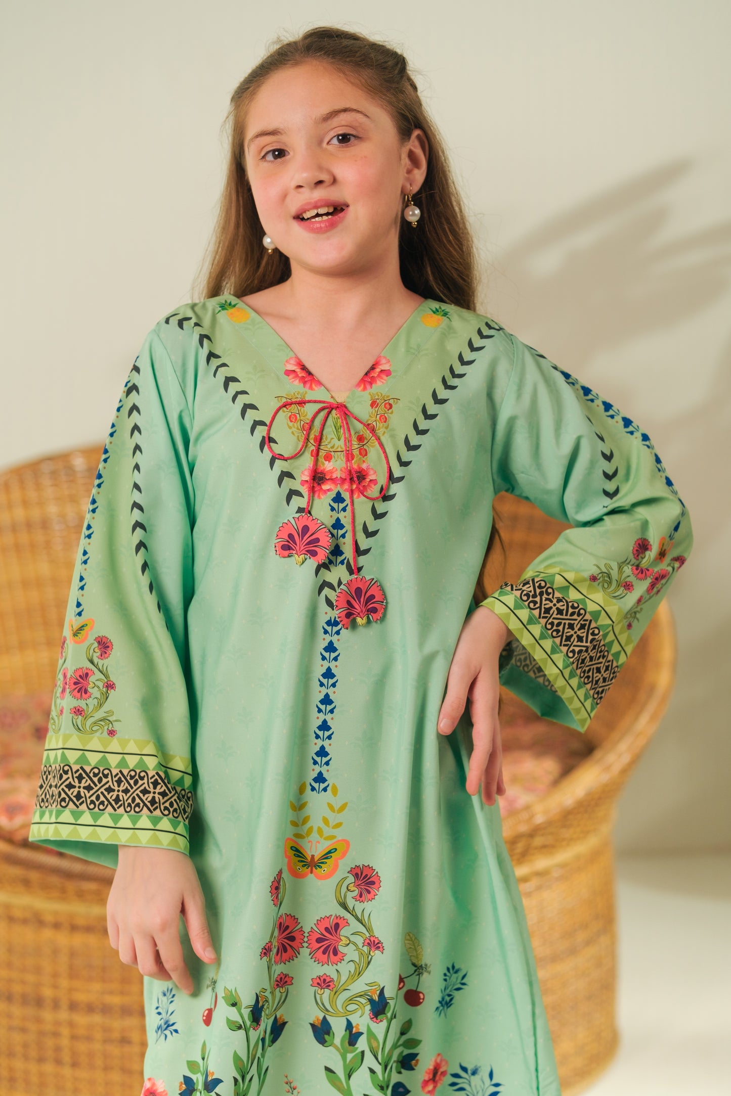 Spring Whisper - 1pc - Dull Crepe - Sprinkles Pakistan