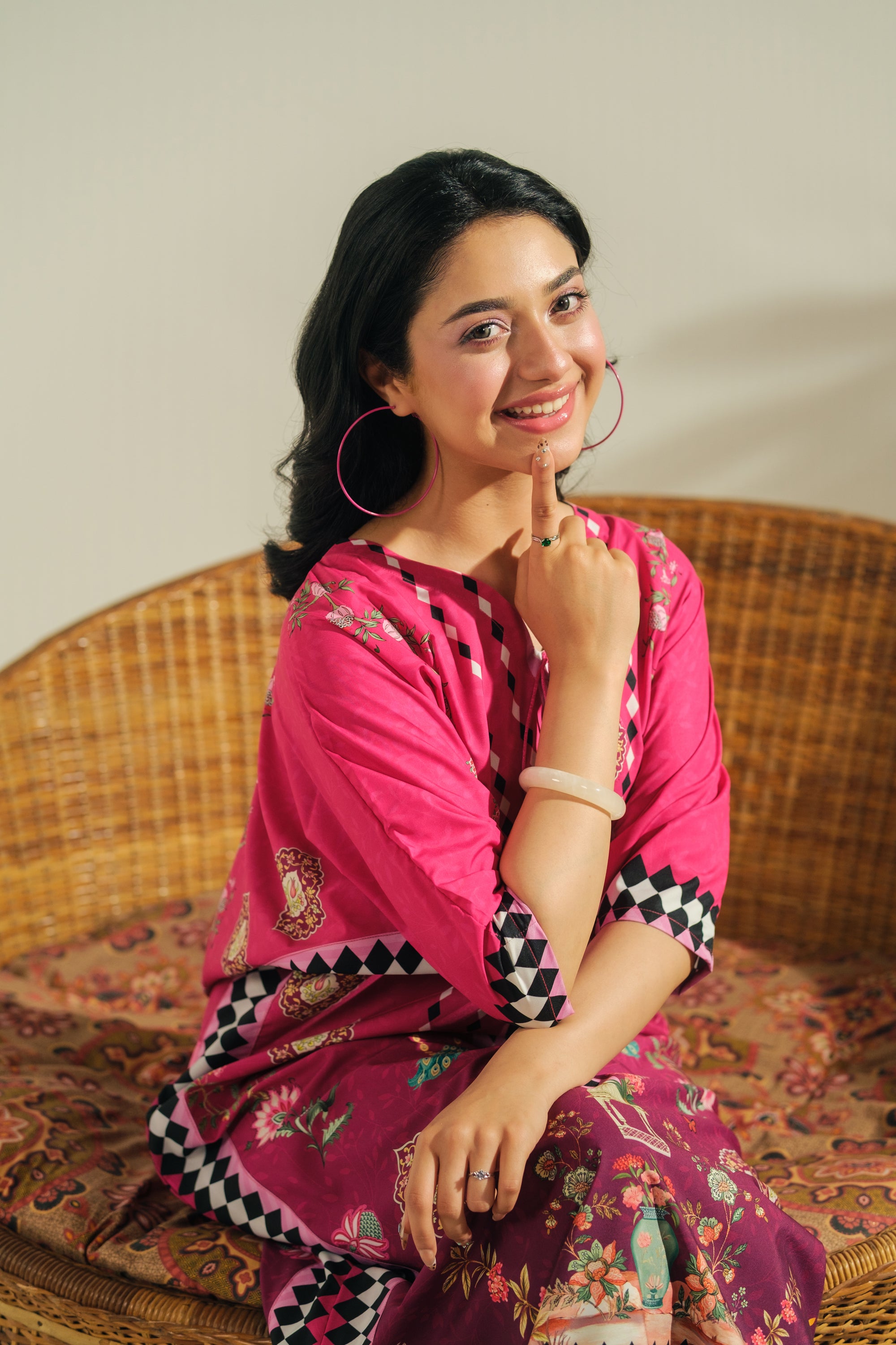 Peacock Grace - 1pc - Dull Crepe - Sprinkles Pakistan