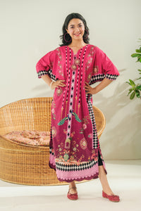 Peacock Grace - 1pc - Dull Crepe - Sprinkles Pakistan