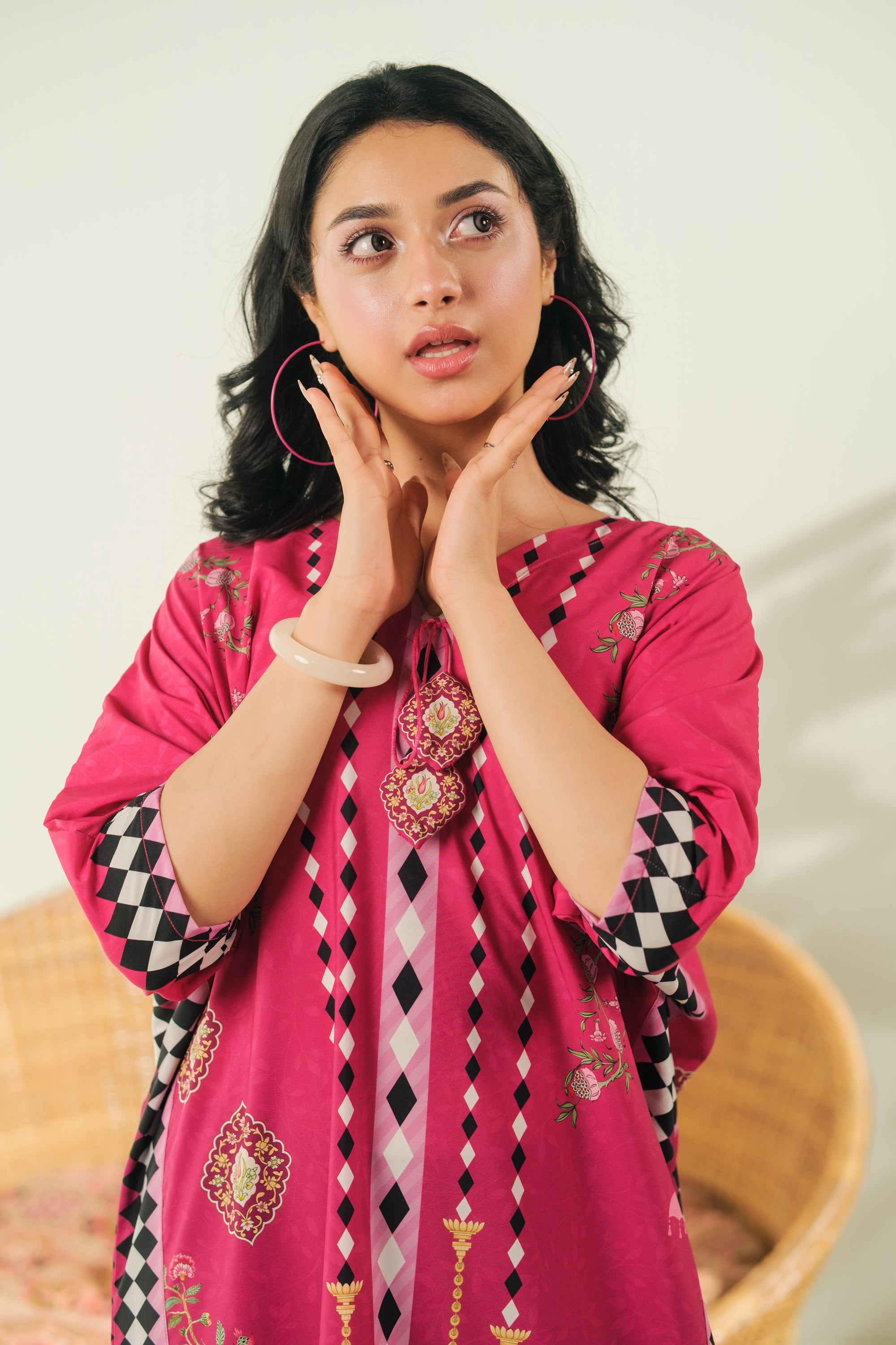 Peacock Grace - 1pc - Dull Crepe - Sprinkles Pakistan