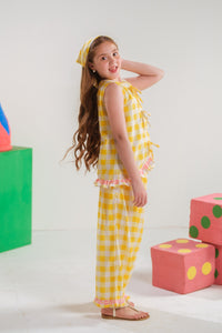 Gingham Check - 2pcs - Poly Cambric - 2pcs-ready-to-wear, Fusion - Sprinkles Pakistan