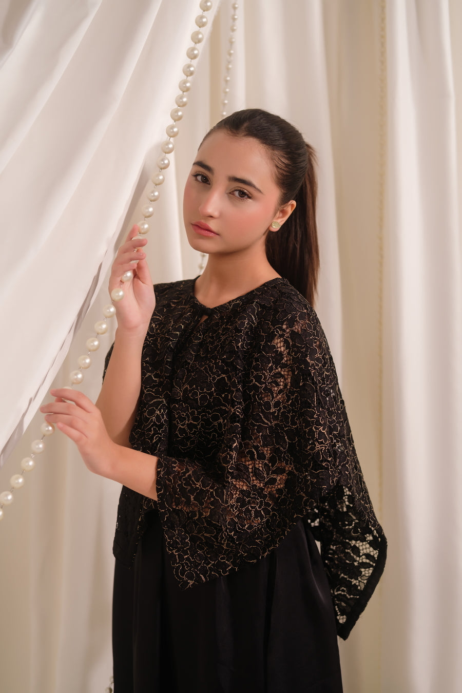 Satin Whisper - 2pcs - Sequence Net & Silk - The Last Sprinkle - Sprinkles Pakistan