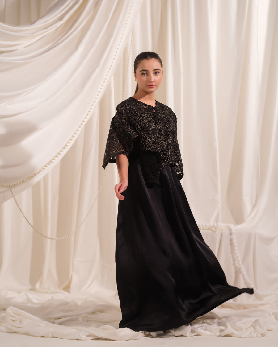 Satin Whisper - 2pcs - Sequence Net & Silk - The Last Sprinkle - Sprinkles Pakistan