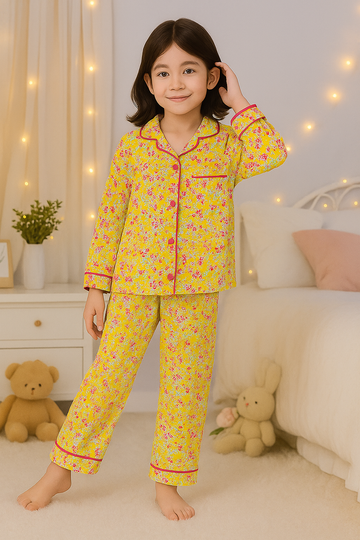Sunlit Blossom - Night Suit - 2pcs