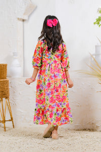 Sunshine Blooms - Lawn Silk - tunics-kids - Sprinkles Pakistan