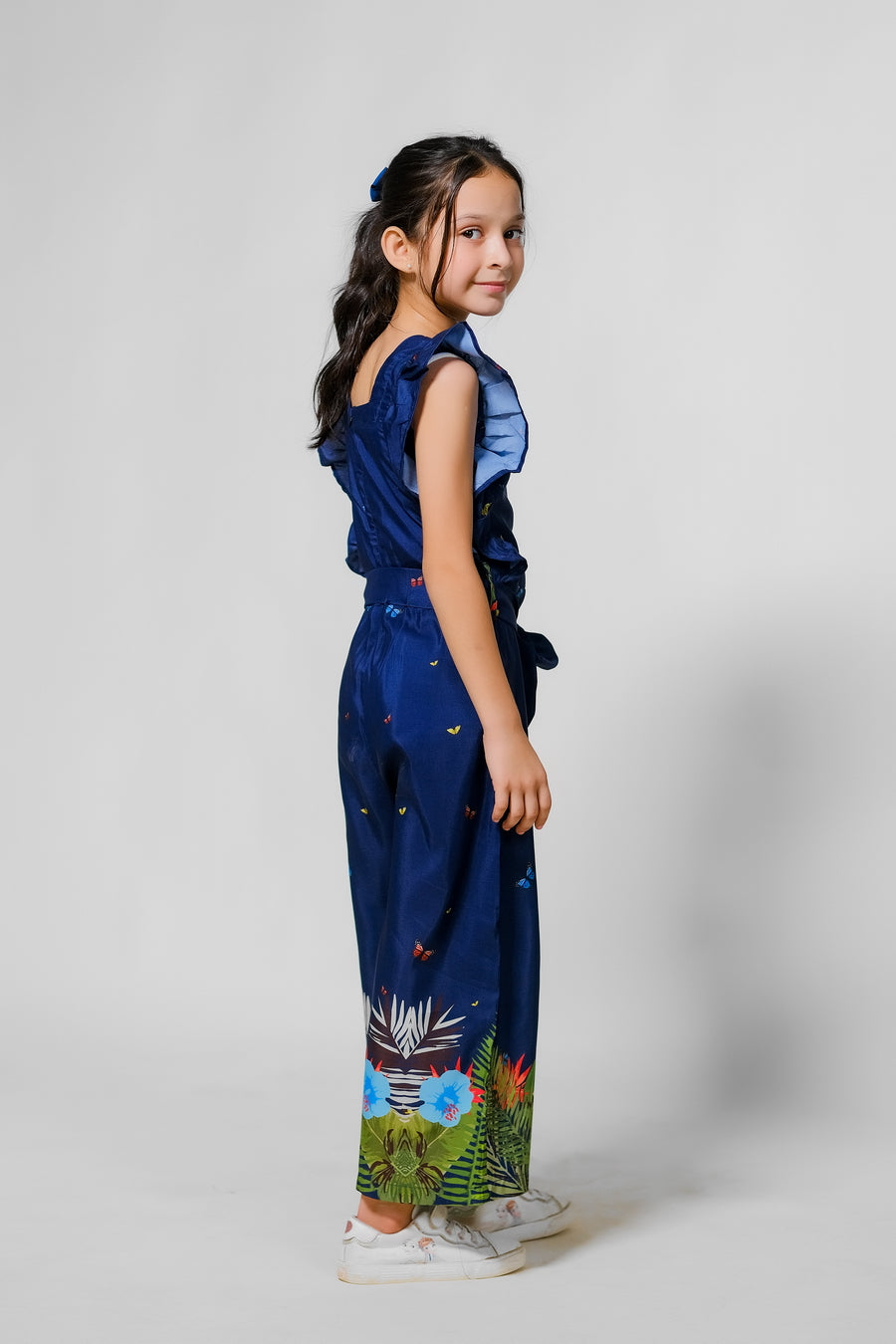 Tropical Night Jumpsuit - Mix Cotton - jumpsuits, jumpsuit 2024 - Sprinkles Pakistan