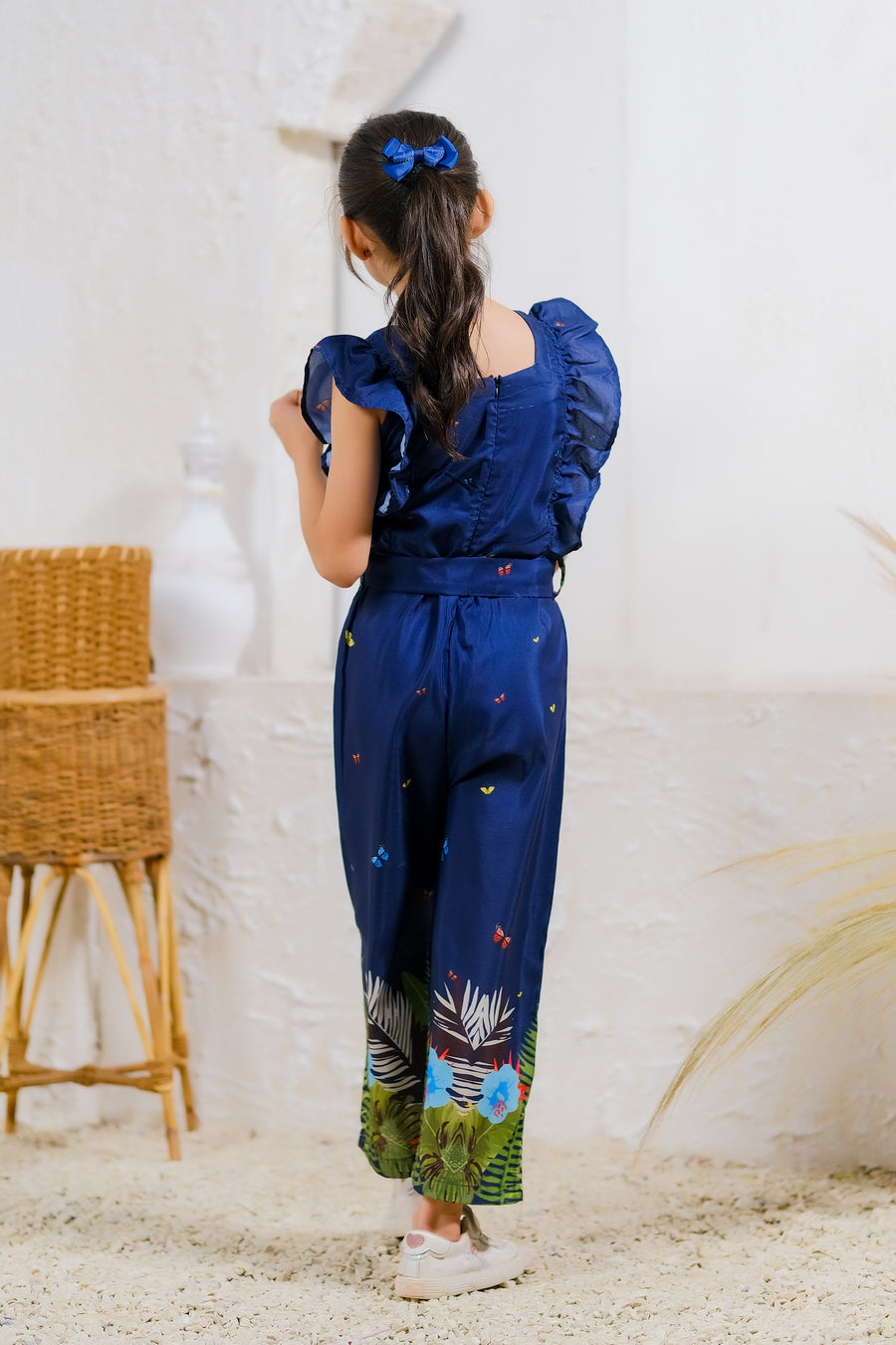Tropical Night Jumpsuit - Mix Cotton - jumpsuits, jumpsuit 2024 - Sprinkles Pakistan