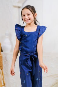 Tropical Night Jumpsuit - Mix Cotton - jumpsuits, jumpsuit 2024 - Sprinkles Pakistan
