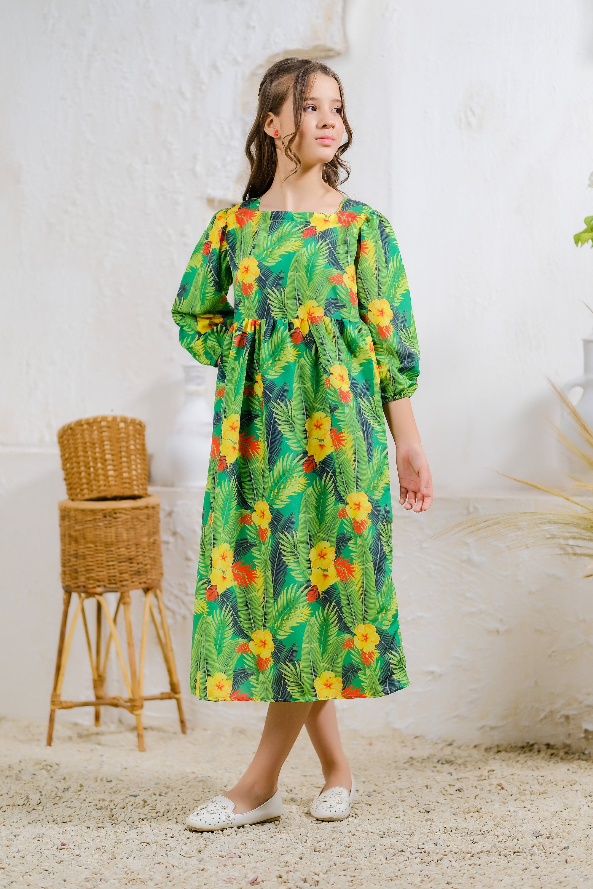 Tropical Paradise - Lawn Silk - tunics-kids - Sprinkles Pakistan