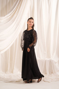 Twilight Thread - 2pcs - Sequence Net & Silk - festive - Sprinkles Pakistan