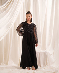 Twilight Thread - 2pcs - Sequence Net & Silk - festive - Sprinkles Pakistan