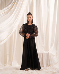 Twilight Thread - 2pcs - Sequence Net & Silk - festive - Sprinkles Pakistan