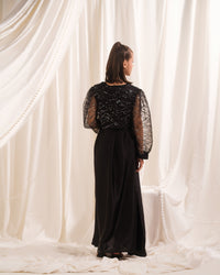 Twilight Thread - 2pcs - Sequence Net & Silk - festive - Sprinkles Pakistan