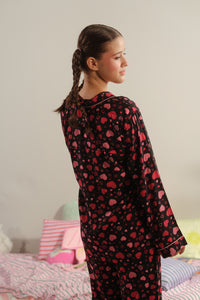 Velvet Hearts - 2pcs - Nightsuit - Boski Linen - New Arrival, Night Suit - Sprinkles Pakistan