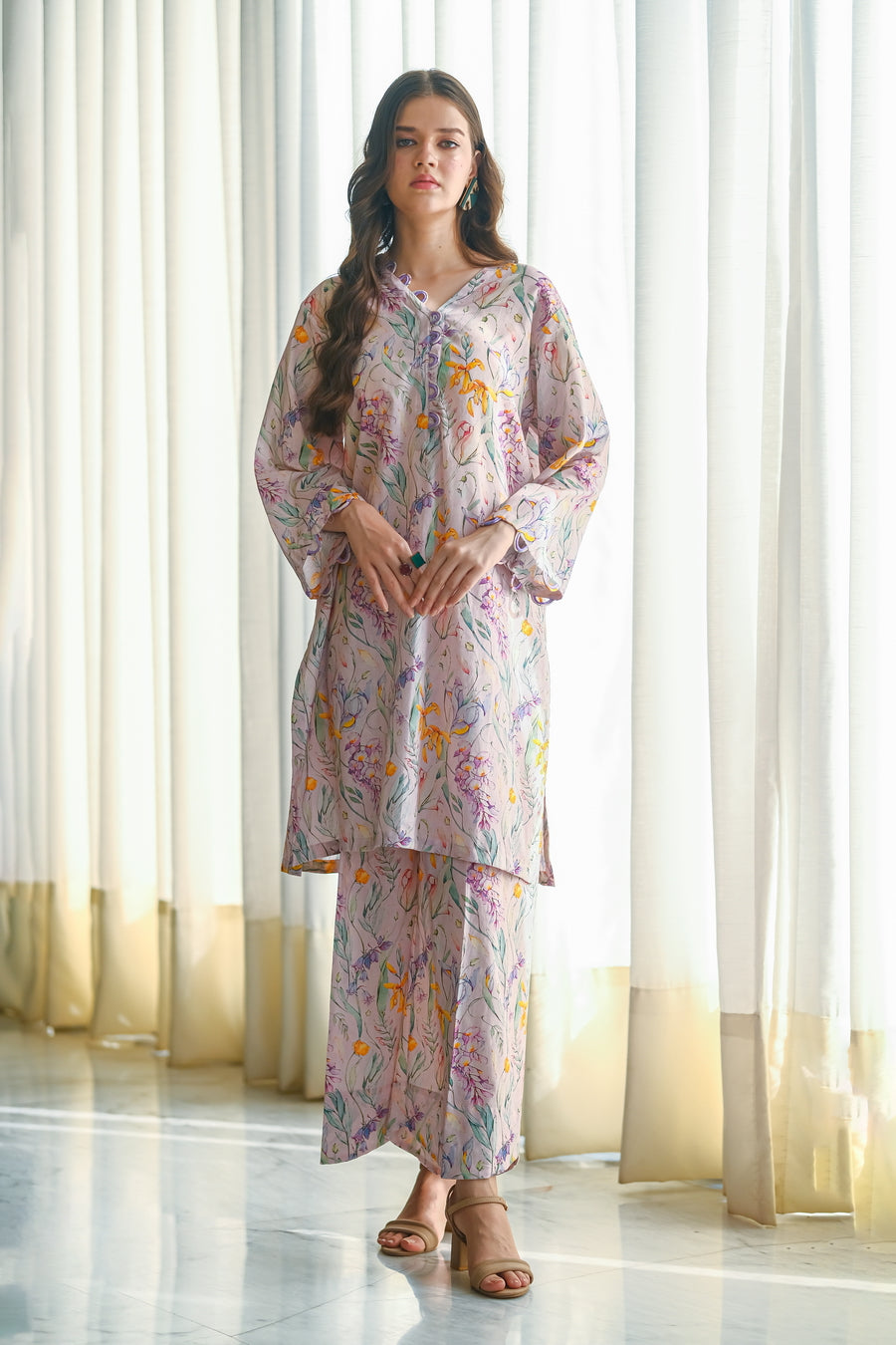 Violet - 2-Piece Luxury Lawn Set - Luxury Lawn - Lawn, dresses, 2pcs-rtw - Sprinkles Pakistan