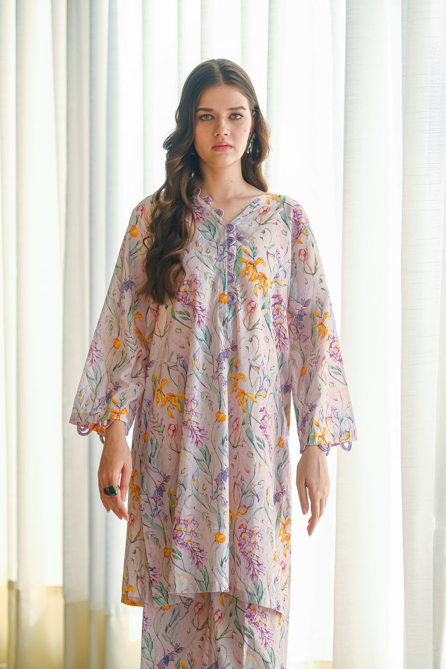 Violet - 2-Piece Luxury Lawn Set - Luxury Lawn - Lawn, dresses, 2pcs-rtw - Sprinkles Pakistan
