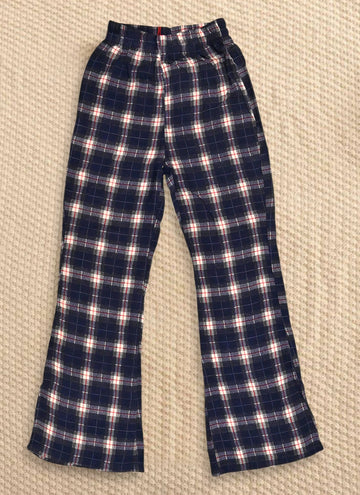 Multi Checkered Plaid Pants Straight Trouser