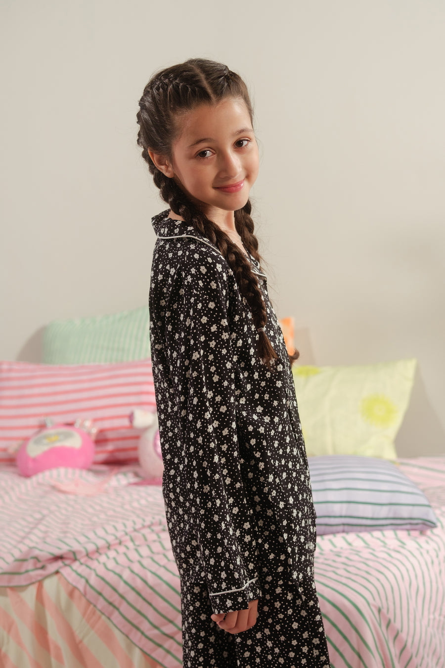 Whispering Florals - 2pcs - Nightsuit - Boski Linen - New Arrival, Night Suit - Sprinkles Pakistan