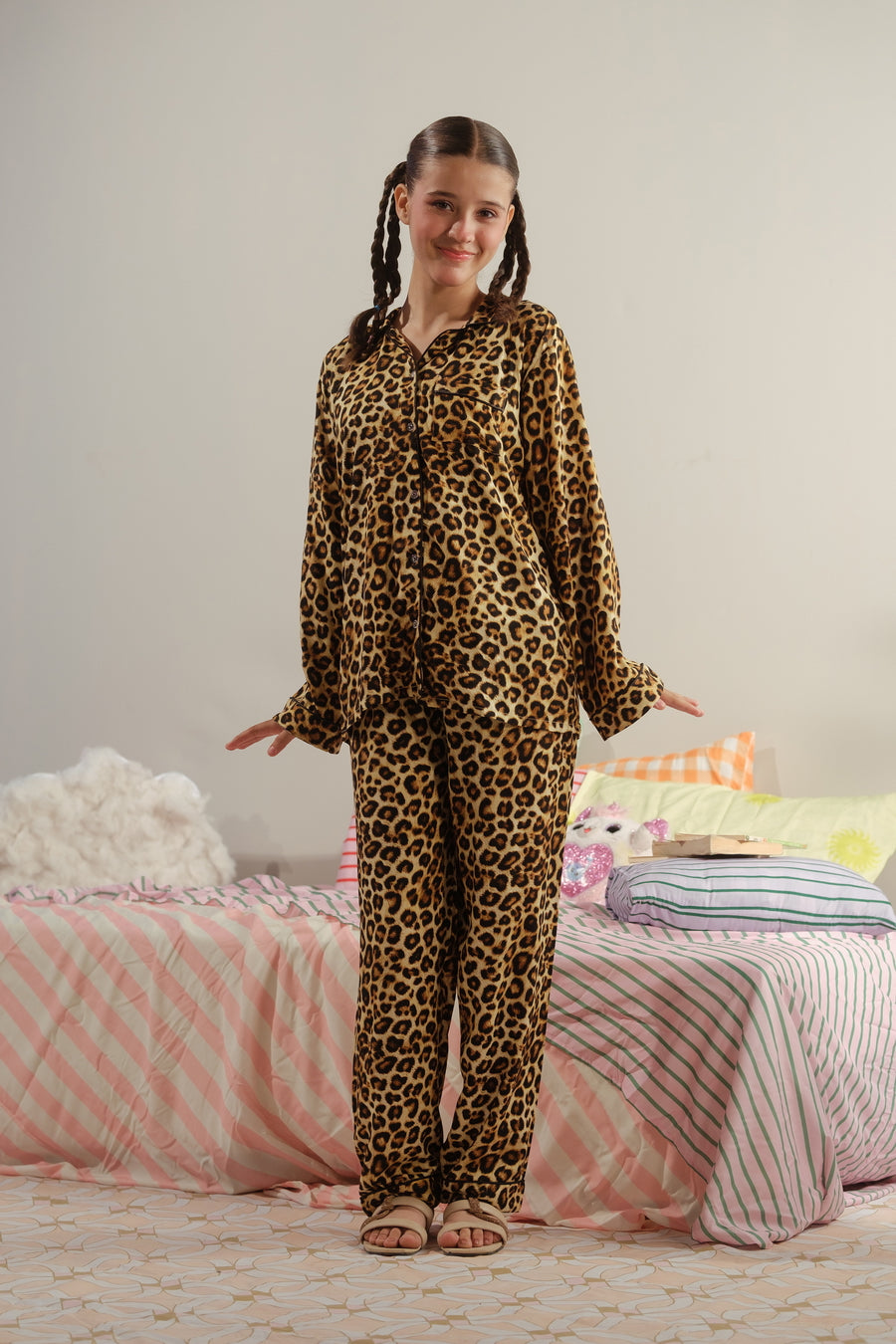 Wild Essence - 2pcs - Nightsuit - Boski Linen - New Arrival, Night Suit - Sprinkles Pakistan