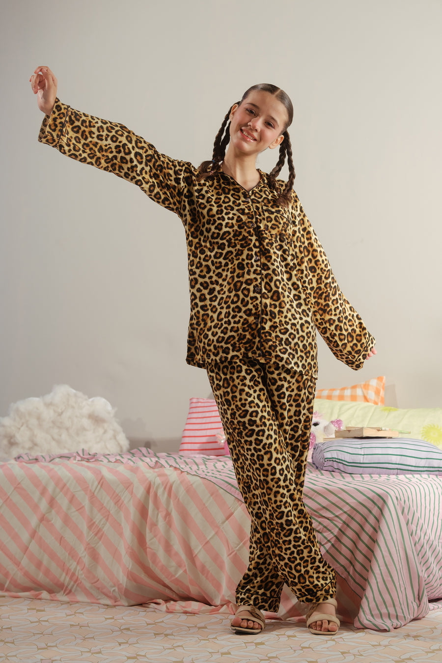 Wild Essence - 2pcs - Nightsuit - Boski Linen - New Arrival, Night Suit - Sprinkles Pakistan