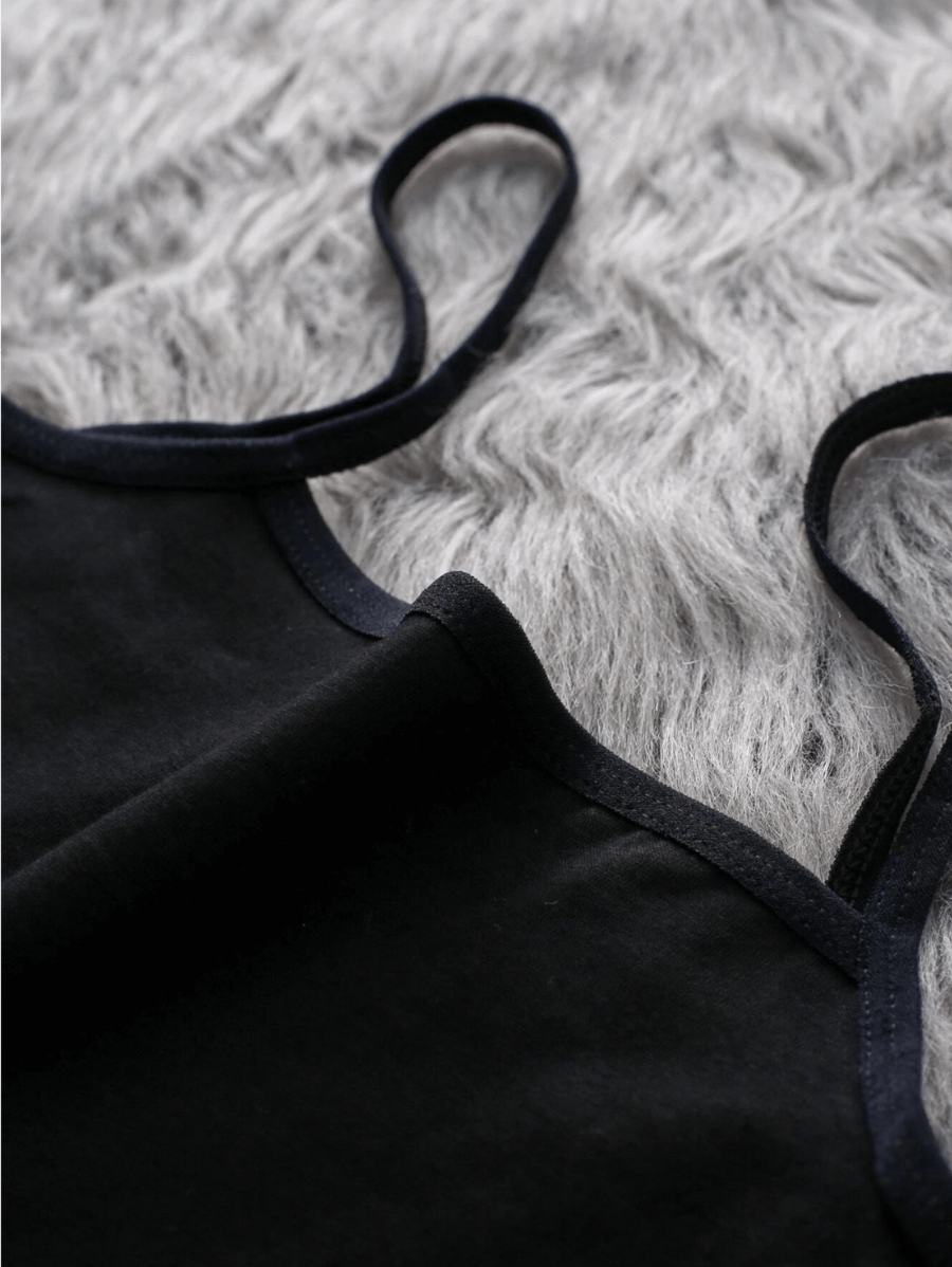 Pack of 3 Girls Pack Solid Cami Bralette (Black)