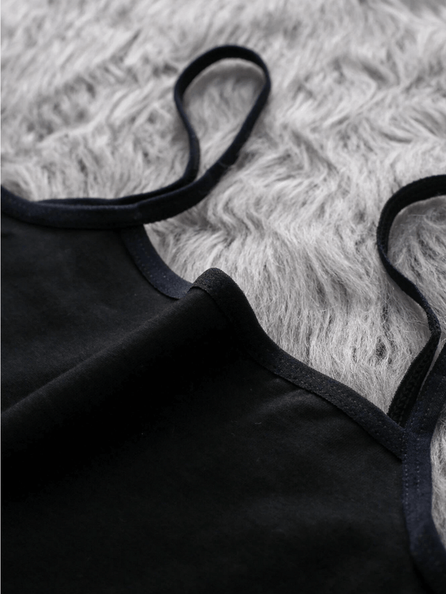 Pack of 3 Girls Pack Solid Cami Bralette (Black)