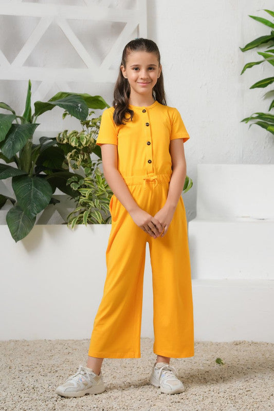 Yellow -  Jersey Jumpsuit