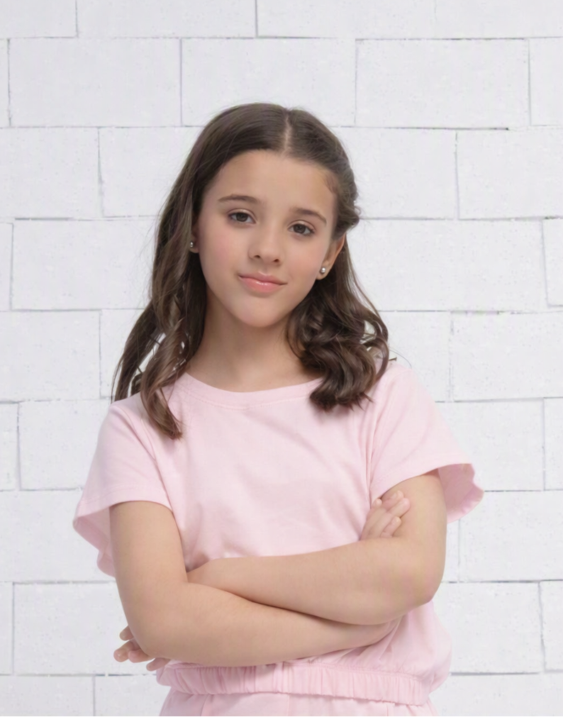 Baby Pink - Crop Basic Tee - Jersey - Jersey - The Last Sprinkle - Sprinkles Pakistan